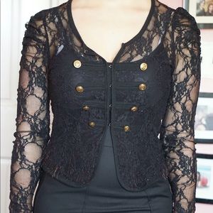 Lace blazer